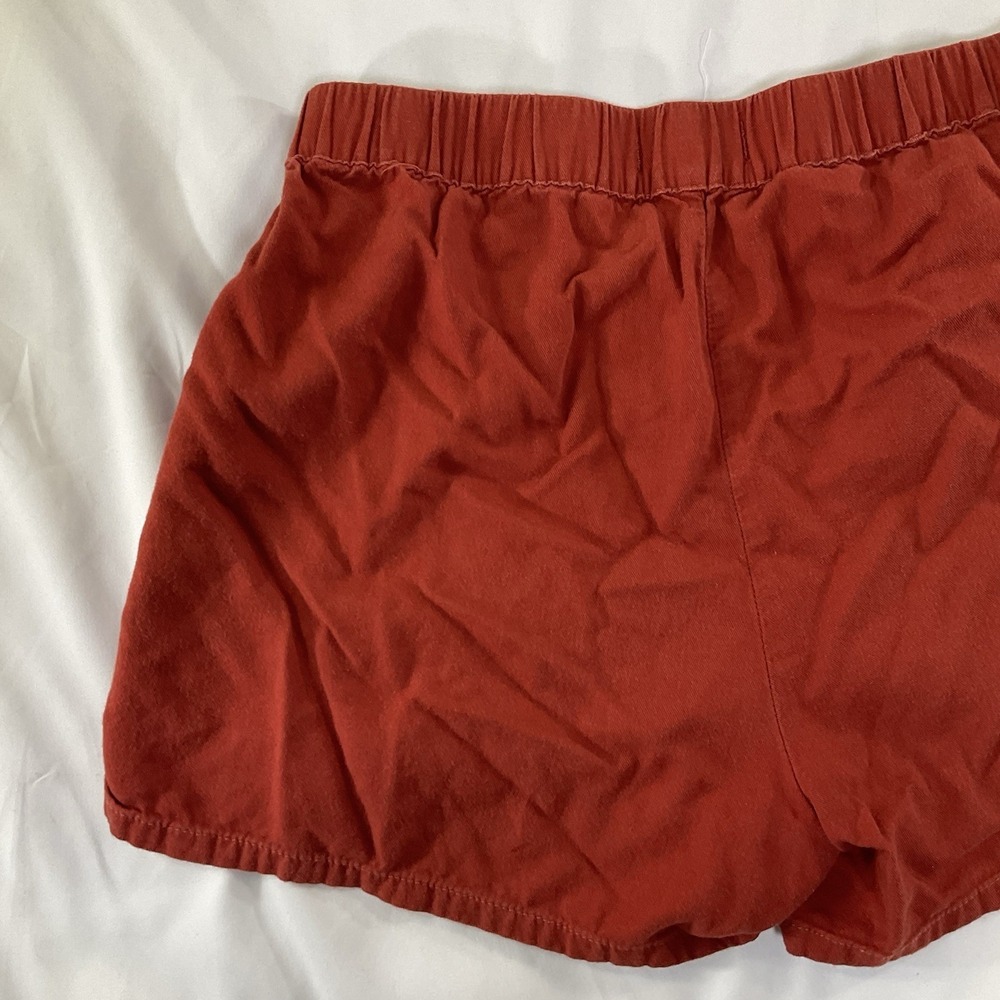 Madewell Shorts Pull On Elastic Waist Womens Size XS Red Burnt Casual Summer 143 - Picture 6 of 7